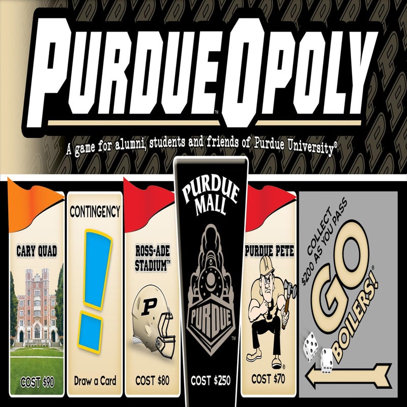 Late for The Sky Purdue University Purdueopoly Board Game, Opoly-Style Campus Edition for 2-6 Players, Family Game Night, Alumni Collectible with Tokens and Landmark Properties - Image 2